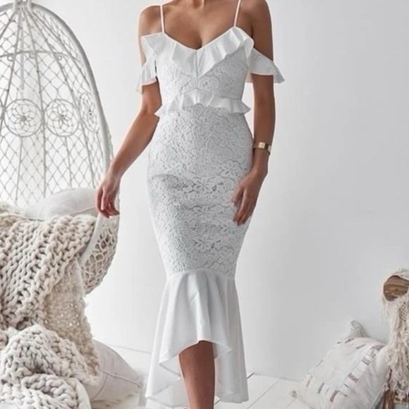 NWT Two Sisters The Label, Bride, High Low Dress, Size 4 - Picture 3 of 13